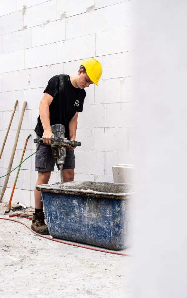 werkman helm mixen beton